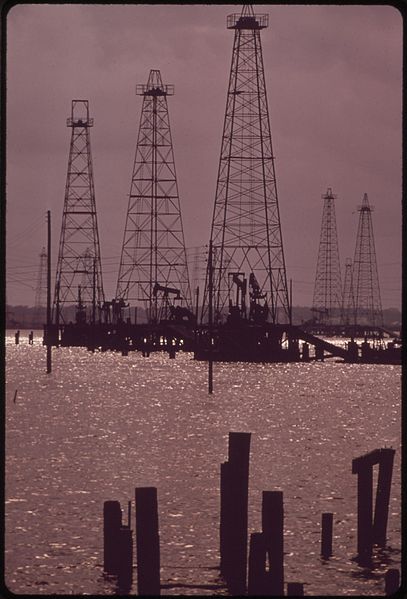 Oil field. Photograph by Marc St. Gil (available from http://commons.wikimedia.org/wiki/File:OIL_FIELD_-_NARA_-_546245.jpg#file and the National Archives of the U.S. (ARC Identifier 546245). The work is in the public domain.