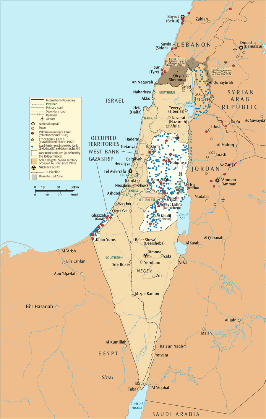 israel-and-occupied-territories-map